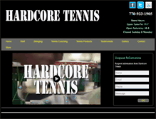 Tablet Screenshot of hardcoretennis.net